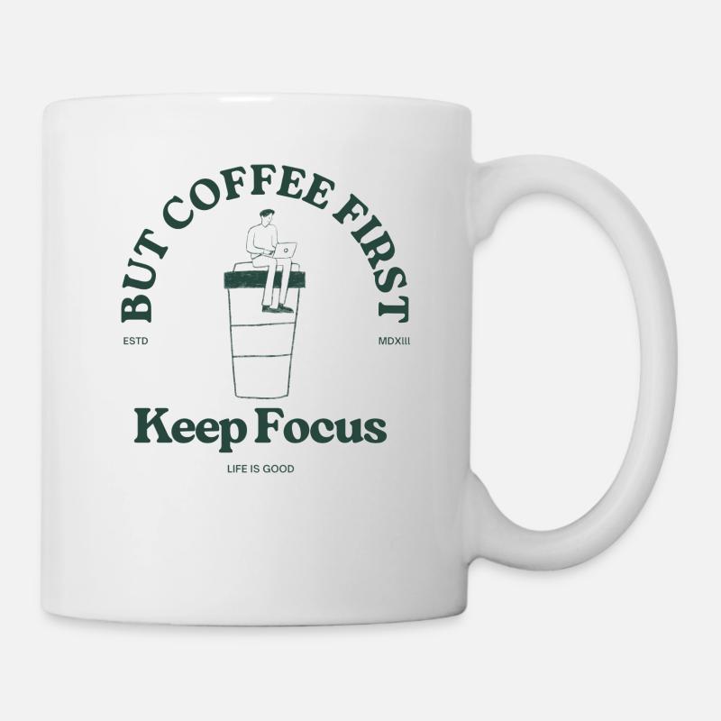 Keep Focus BCF - Tasse - Weiß