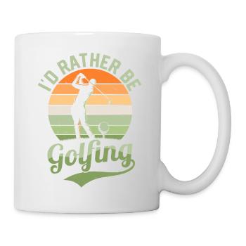 Je préfère jouer au golf Golf golfeur - Mug blanc - blanc - Droite