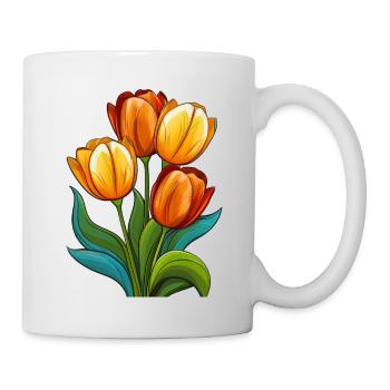 Tulips - Mug - white - Right