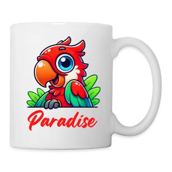 Le paradis des perroquets - Mug blanc - blanc - Droite