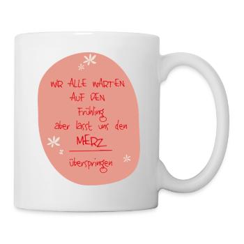 Frühling Merz - Tasse - Weiß - Rechts