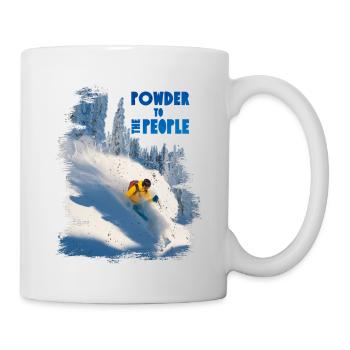 Powder to the people - power edition - Mug - white - Right