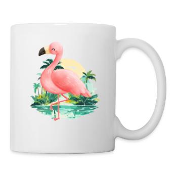 Flamant - Mug blanc - blanc - Droite