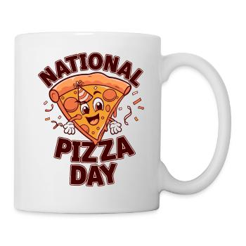 Journée nationale de la pizza 2025 pizza day gift - Mug blanc - blanc - Droite