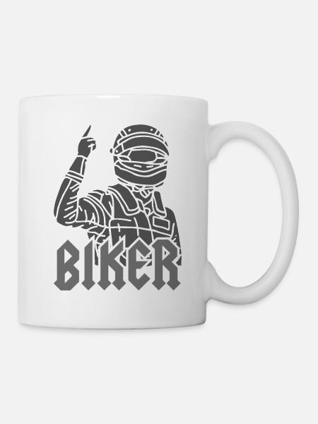 Biker - Tasse - Weiß
