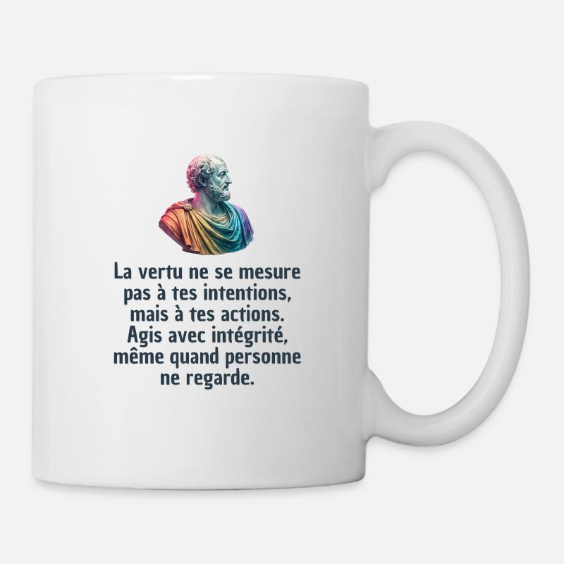 T-shirts Stoïcisme : L'inspiration à portée de soi - Mug blanc - blanc