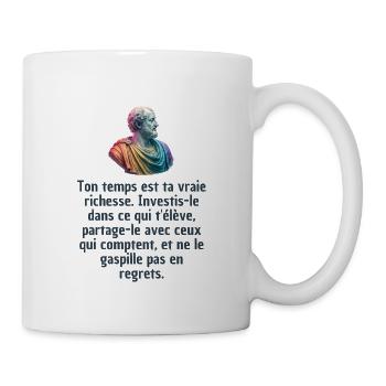 T-shirts Stoïcisme : L'inspiration à portée de soi - Mug blanc - blanc - Droite