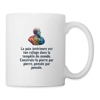 T-shirts Stoïcisme : L'inspiration à portée de soi - Mug blanc - blanc - Droite