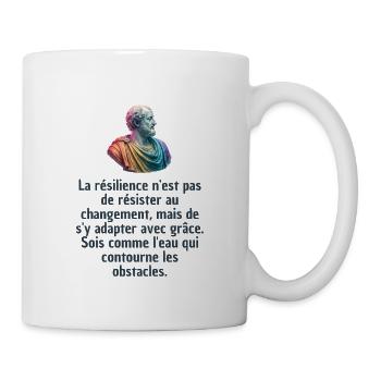 T-shirts Stoïcisme : L'inspiration à portée de soi - Mug blanc - blanc - Droite