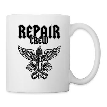 ÉQUIPE DE RÉPARATION - Mug blanc - blanc - Droite