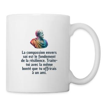 T-shirts Stoïcisme : L'inspiration à portée de soi - Mug blanc - blanc - Droite