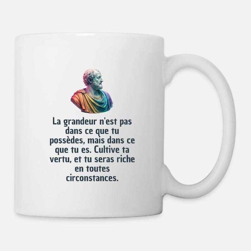 T-shirts Stoïcisme : L'inspiration à portée de soi - Mug blanc - blanc