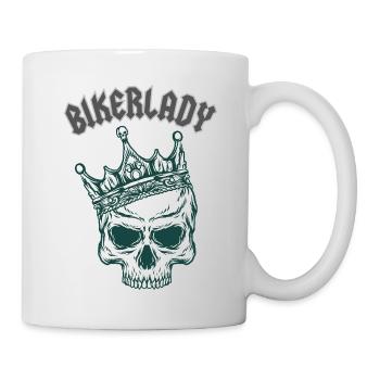 Biker Lady - Tasse - Weiß - Rechts