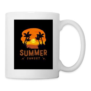 Summer Sunset - Tasse - Weiß - Rechts
