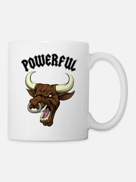 Powerful - Tasse - Weiß