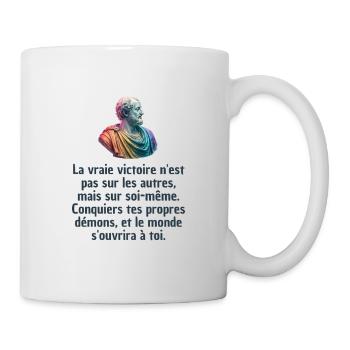 T-shirts Stoïcisme : L'inspiration à portée de soi - Mug blanc - blanc - Droite