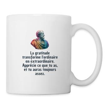 T-shirts Stoïcisme : L'inspiration à portée de soi - Mug blanc - blanc - Droite