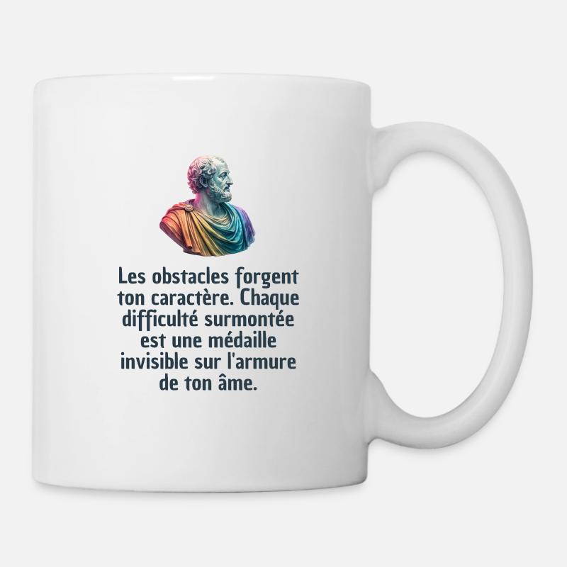 T-shirts Stoïcisme : L'inspiration à portée de soi - Mug blanc - blanc
