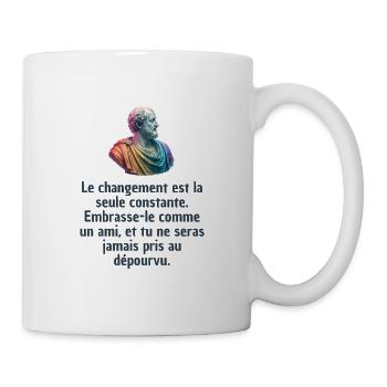 T-shirts Stoïcisme : L'inspiration à portée de soi - Mug blanc - blanc - Droite