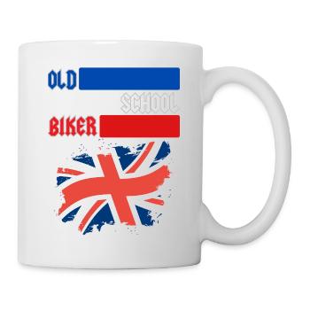 OLD SCHOOL BIKER UK - Tasse - Weiß - Rechts
