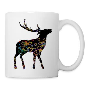 Cerf - Mug blanc - blanc - Droite