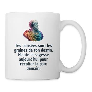 T-shirts Stoïcisme : L'inspiration à portée de soi - Mug blanc - blanc - Droite
