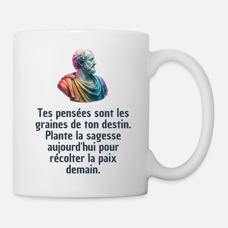 T-shirts Stoïcisme : L'inspiration à portée de soi - Mug blanc - blanc