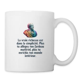 T-shirts Stoïcisme : L'inspiration à portée de soi - Mug blanc - blanc - Droite