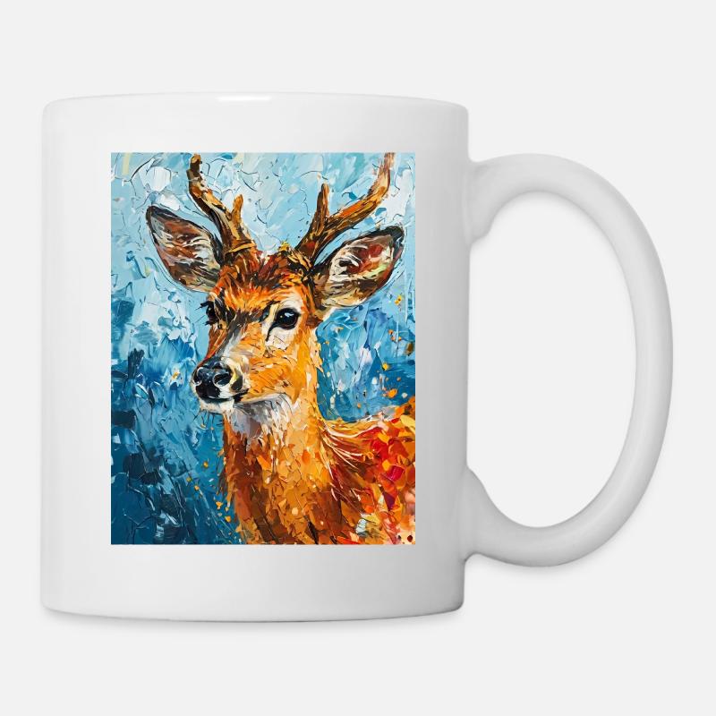 Deer image - Mug - white