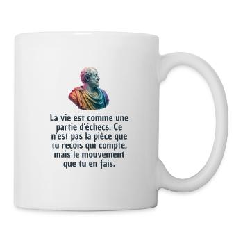 T-shirts Stoïcisme : L'inspiration à portée de soi - Mug blanc - blanc - Droite
