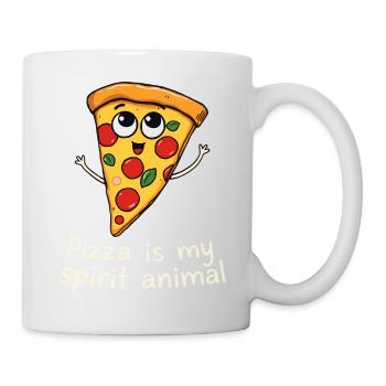 La pizza est mon Animal Fun Foodie Amateur de pizza - Mug blanc - blanc - Droite