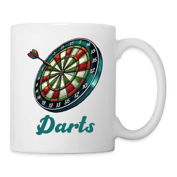 Dartboard Darts - Mug - white - Right