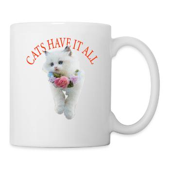 Sassy Katze - Tasse - Weiß - Rechts