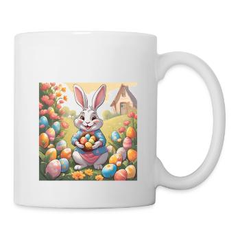 Maman de Pâques Mère Lapin - Mug blanc - blanc - Droite