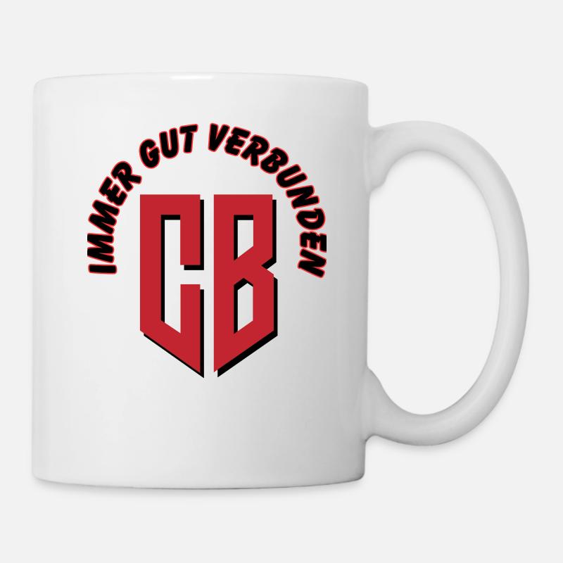 CB immer gut verbunden - Tasse - Weiß