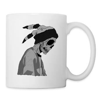 mat skull - Mug - white - Right