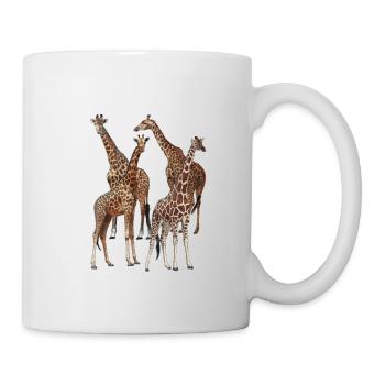 ARTEN VON GIRAFFEN Lustige Giraffenrassen Vintage - Tasse - Weiß - Rechts