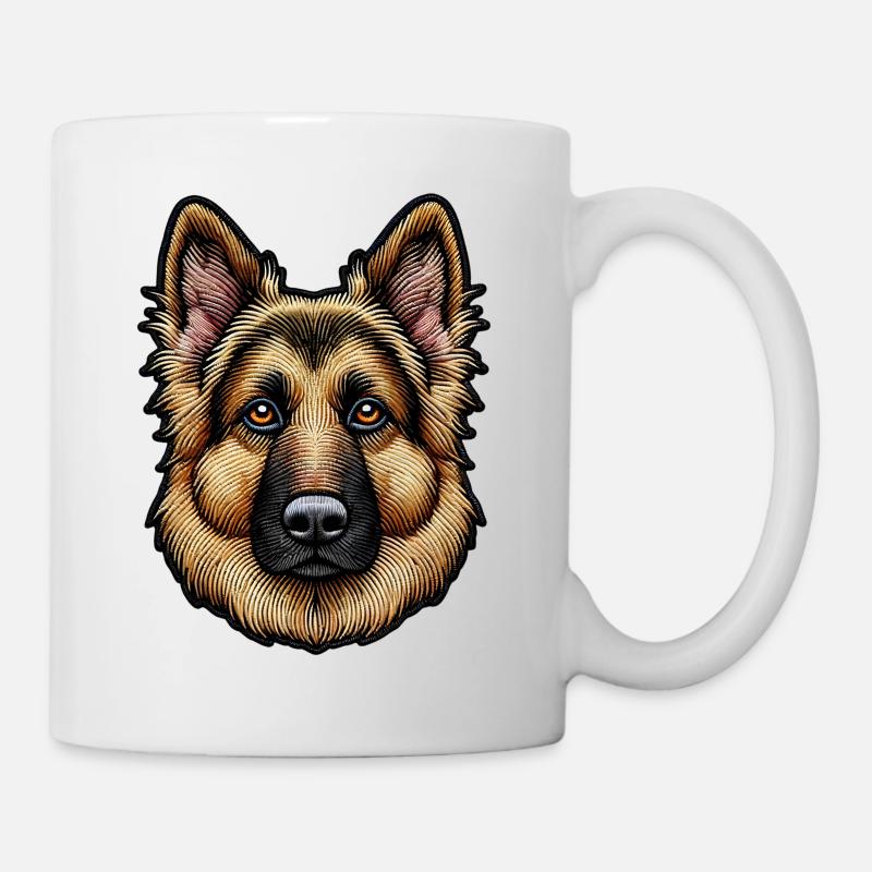 Deutscher Schäferhund – Intelligent und loyal - Tasse - Weiß