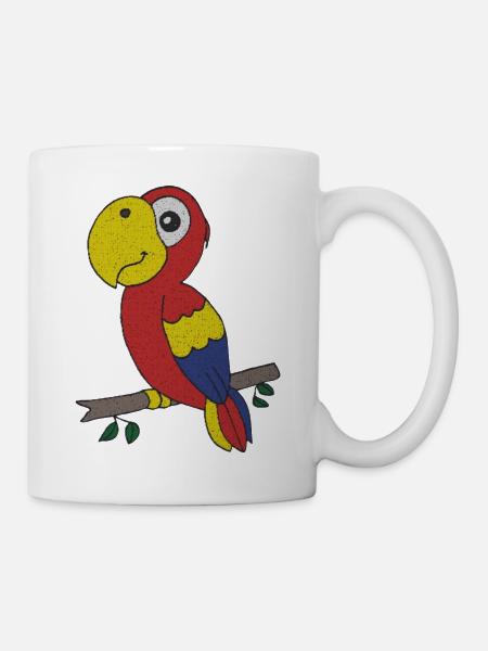 Tissu Parrot Tissu - Mug blanc - blanc