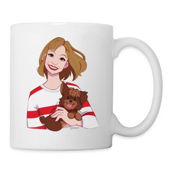 Mon petit chien copain - Mug blanc - blanc - Droite