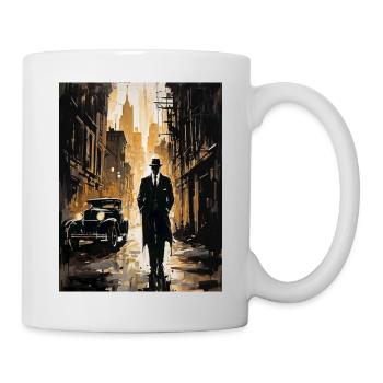Un homme mystérieux dans la ville - Mug blanc - blanc - Droite