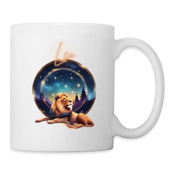 Leo Löwe Sterne Geschenk - Tasse - Weiß - Rechts