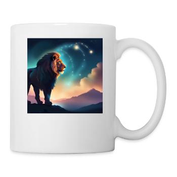 Leo Zodiac Horoscope Gift Idea - Mug - white - Right