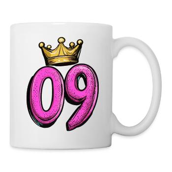 Couronne à 9 chiffres - Mug blanc - blanc - Droite