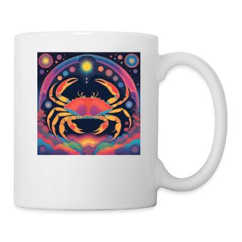 Krebs Sterne Astrologie Geschenk - Tasse - Weiß - Rechts