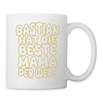 Spruch Bastian - Tasse - Weiß - Rechts