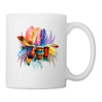 Feathers, Sequins & Percussion - Mug - white - Right