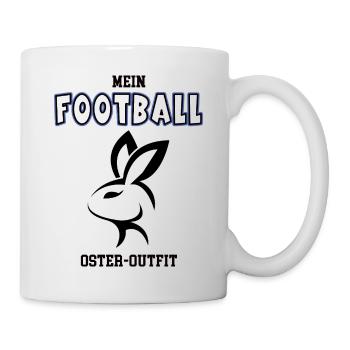 Football Ostern Footballer Oster Outfit - Tasse - Weiß - Rechts