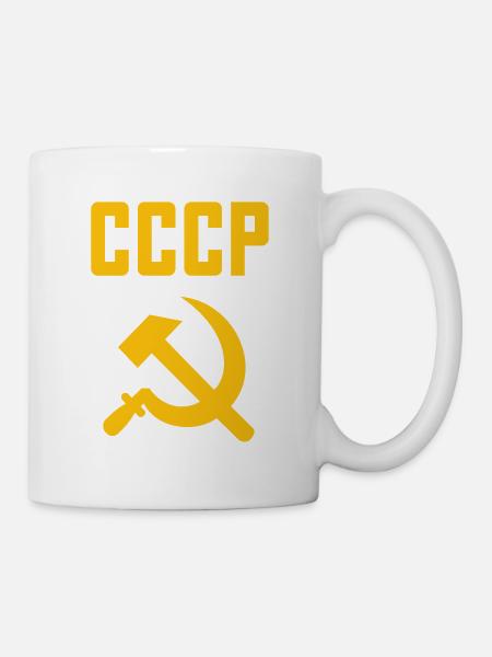 Soviet - Hammer und Sichel Sowjetunion - Kommunist - Tasse - Weiß