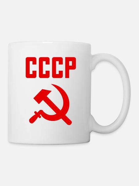 Soviet - Hammer und Sichel Sowjetunion - Kommunist - Tasse - Weiß